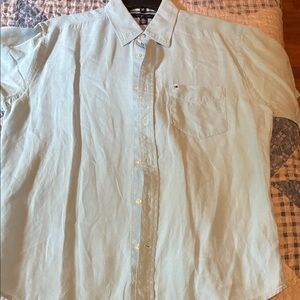 Tommy Hilfiger Light Blue Casual Button Down Shirt